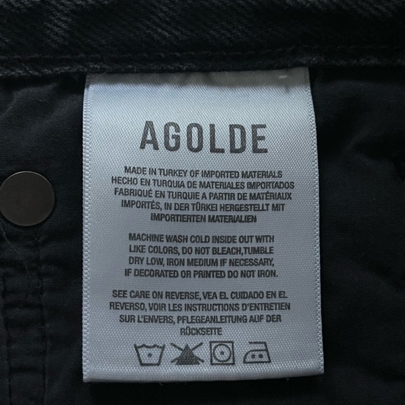 AGOLDE 90's Straight Jean in Photogram Sz 27,29 ankle Straight Leg Relaxed - Picture 10 of 16